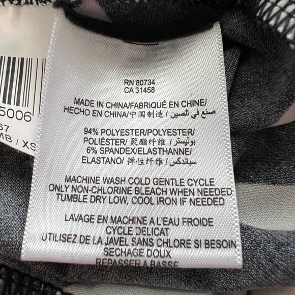 Bcbg MaxAzria One Shoulder Black /Comb Striped Dress Women's XS - Picture 6 of 6